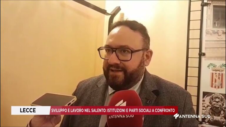 10 FEBBRAIO 2026   LECCE   SVILUPPO E LAVORO NEL SALENTO ISTITUZIONI E PARTI SOCIALI A CONFRONTO