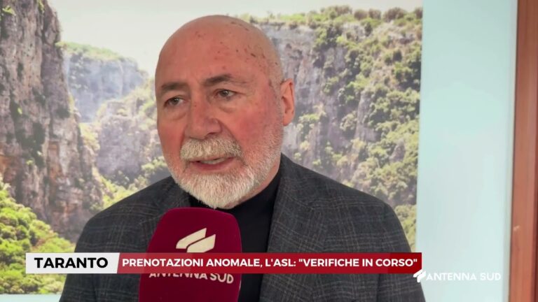 11 FEBBRAIO 2026   TARANTO PRENOTAZIONI ANOMALE, ASL: “VERIFICHE IN CORSO”