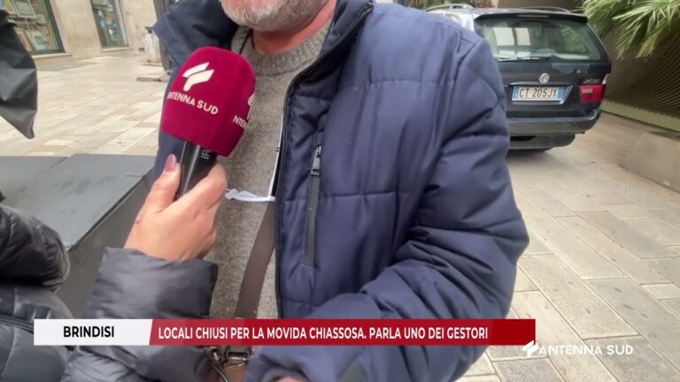 12 FEBBRAIO 2026   BRINDISI   LOCALI CHIUSI PER LA MOVIDA CHIASSOSA  PARLA UNO DEI GESTORI