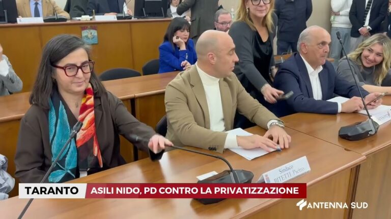 12 FEBBRAIO 2026   TARANTO    ASILI NIDO, PD CONTRO LA PRIVATIZZAZIONE