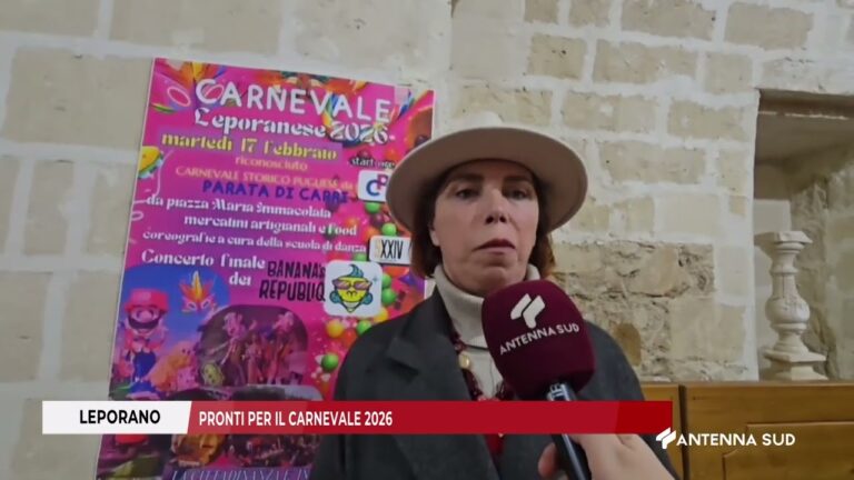 12 FEBBRAIO 2026   LEPORANO TA   PRONTI PER IL CARNEVALE 2026