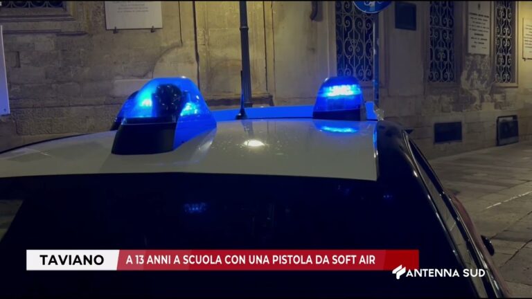 12 FEBBRAIO 2026 – TAVIANO (LE) – A 13 ANNI A SCUOLA CON UNA PISTOLA DA SOFT AIR