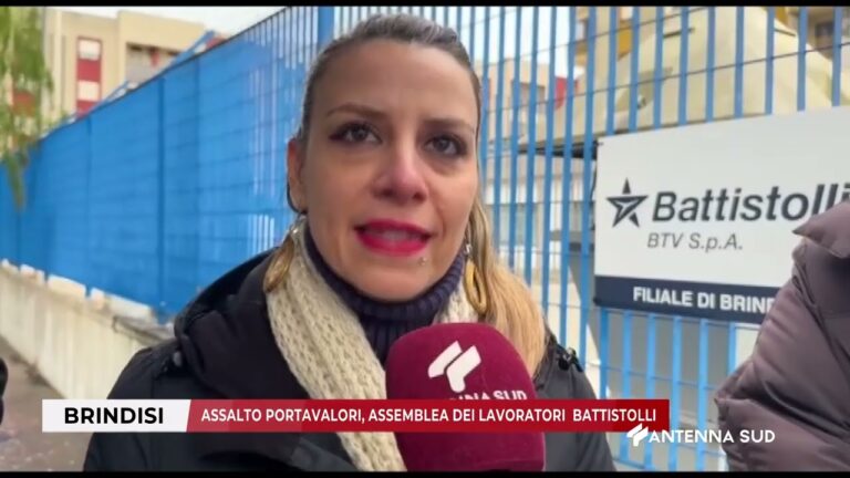 12 FEBBRAIO 2026   BRINDISI    ASSALTO PORTAVALORI, ASSEMBLEA DEI LAVORATORI  BATTISTOLLI