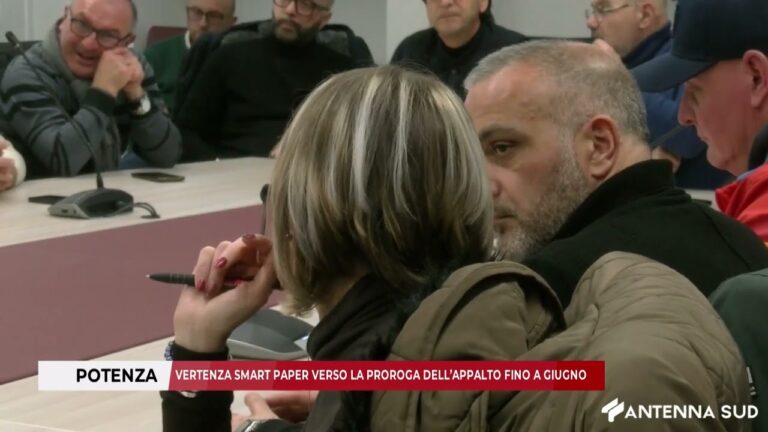 12 FEBBRAIO 2026 – POTENZA: VERTENZA SMART PAPER VERSO LA PROROGA DELL’APPALTO FINO A GIUGNO