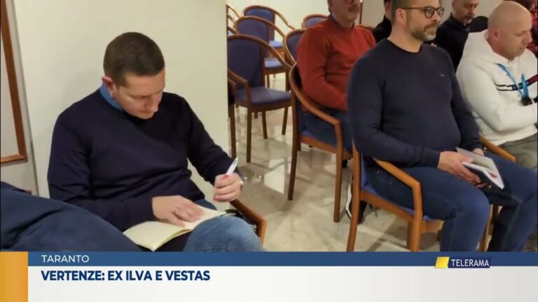 Taranto. Vertenze: Ex Ilva e Vestas