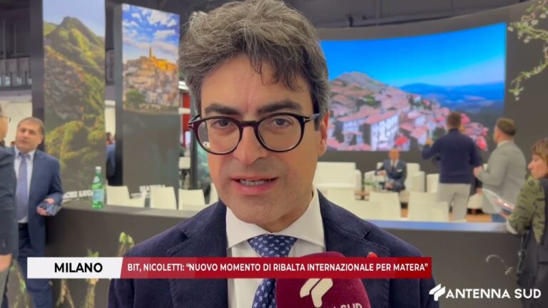 14 FEBBRAIO 2026 – MILANO: BIT, NICOLETTI: “NUOVO MOMENTO DI RIBALTA INTERNAZIONALE PER MATERA”