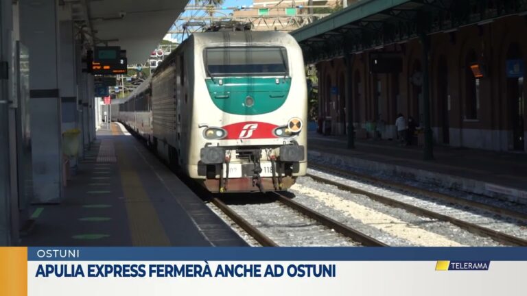 Apulia Express fermerà anche ad Ostuni