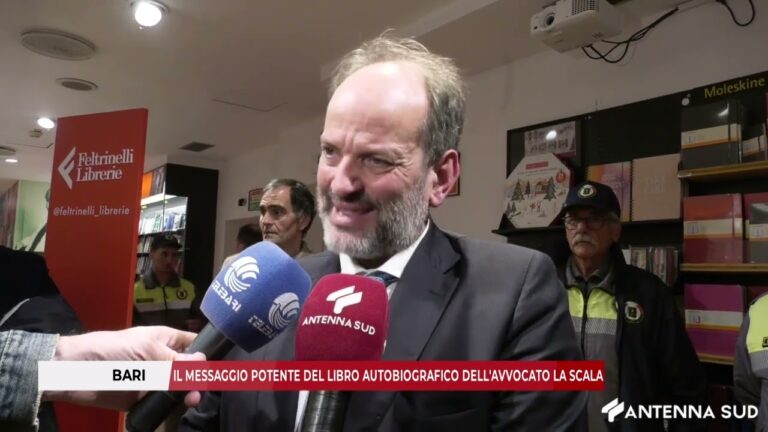 14 FEBBRAIO 2026 – BARI, IL MESSAGGIO POTENTE DEL LIBRO AUTOBIOGRAFICO DELL’AVVOCATO LA SCALA