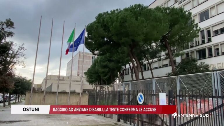 15 FEBBRAIO 2026   OSTUNI BR   RAGGIRO AD ANZIANE DISABILI, LA TESTE CONFERMA LE ACCUSE