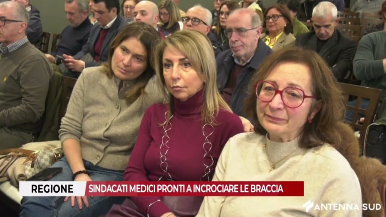 16 FEBBRAIO 2026 – REGIONE, SINDACATI MEDICI PRONTI A INCROCIARE LE BRACCIA