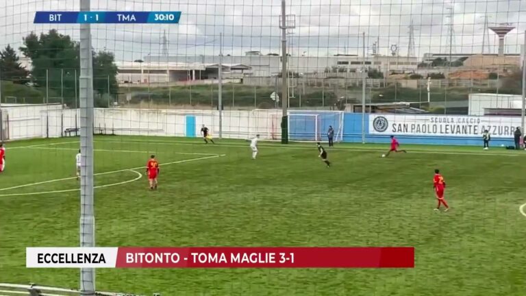 15 FEBBRAIO 2026 – ECCELLENZA: BITONTO – TOMA MAGLIE 3-1