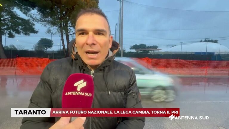 16 FEBBRAIO 2026 – TARANTO – ARRIVA FUTURO NAZIONALE, LA LEGA CAMBIA, TORNA IL PRI