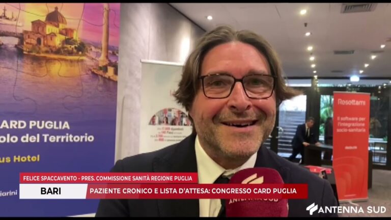 17 FEBBRAIO 2206 – BARI, PAZIENTE CRONICO E LISTA D’ATTESA: CONGRESSO CARD PUGLIA