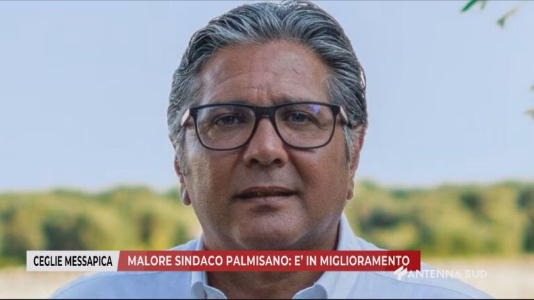 17 FEBBRAIO 2026 – CEGLIE MESSAPICA (BR) – MALORE SINDACO PALMISANO, E’ IN MIGLIORAMENTO