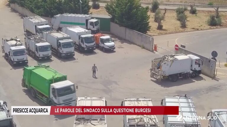 16 FEBBRAIO 2026   PRESICCE ACQUARICA   LE PAROLE DEL SINDACO SULLA QUESTIONE BURGESI