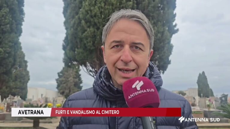 16 FEBBRAIO 2026   AVETRANA   FURTI E VANDALISMO AL CIMITERO