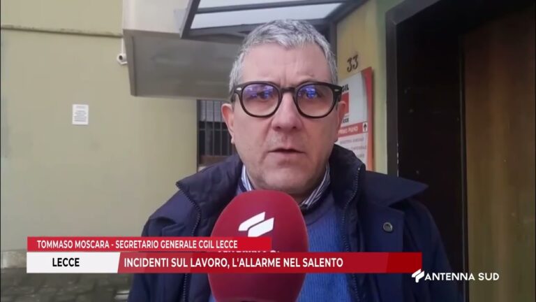 17 FEBBRAIO 2026   LECCE   INCIDENTI SUL LAVORO, L’ALLARME NEL SALENTO