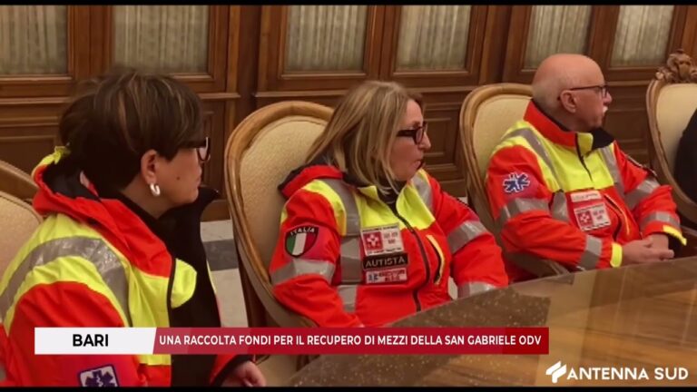 17 FEBBRAIO 2026 – BARI, UNA RACCOLTA FONDI PER IL RECUPERO DI MEZZI DELLA SAN GABRIELE ODV