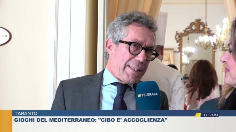 Taranto, Giochi del Mediterraneo: ”Cibo è accoglienza”