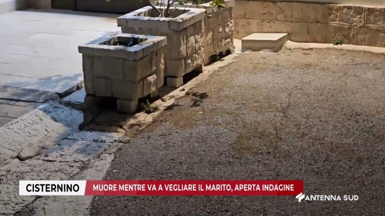 18 FEBBRAIO 2026 – CISTERNINO (BR) – MUORE MENTRE VA A VEGLIARE IL MARITO, APERTA INDAGINE