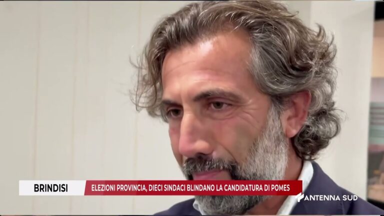 20 FEBBRAIO 2026   BRINDISI   ELEZIONI PROVINCIA, DIECI SINDACI BLINDANO LA CANDIDATURA DI POMES