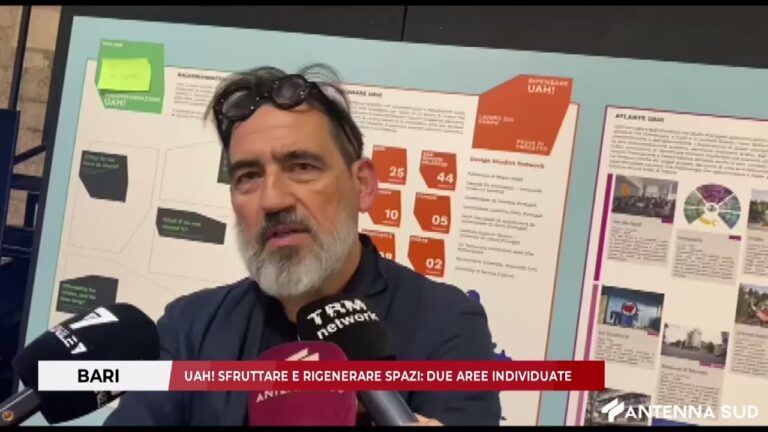 20 FEBBRAIO 2026 – BARI: UAH! SFRUTTARE E RIGENERARE SPAZI, DUE AREE INDIVIDUATE