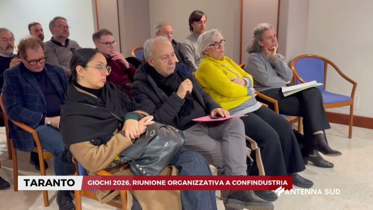 20 FEBBRAIO 2026 – TARANTO – GIOCHI 2026, RIUNIONE ORGANIZZATIVA A CONFINDUSTRIA