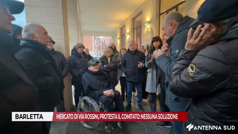 20 FEBBRAIO 2026 – BARLETTA, MERCATO DI VIA ROSSINI: PROTESTA IL COMITATO, NESSUNA SOLUZIONE
