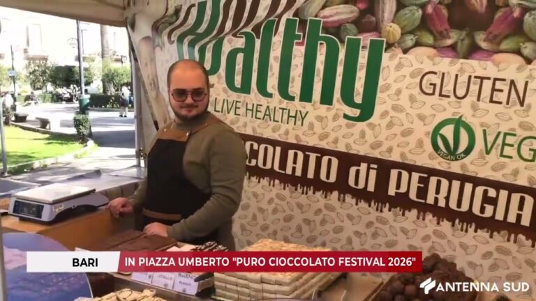 20 FEBBRAIO 2026 – BARI, IN PIAZZA UMBERTO “PURO CIOCCOLATO FESTIVAL 2026”