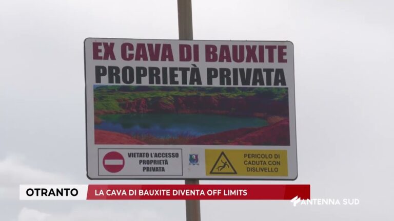 20 FEBBRAIO 2026 OTRANTO – LA CAVA DI BAUXITE DIVENTA OFF LIMITS