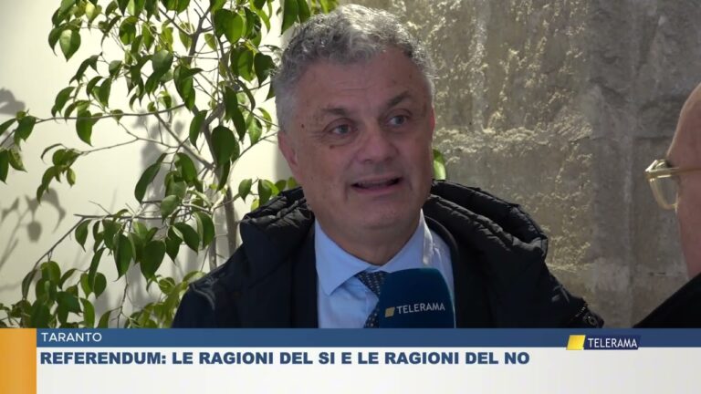 TARANTO REFERENDUM: LE RAGIONI DEL SI E LE RAGIONI DEL NO