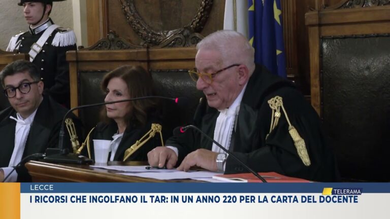 LECCE. I RICORSI CHE INGOLFANO IL TAR: IN UN ANNO 220 PER LA CARTA DEL DOCENTE