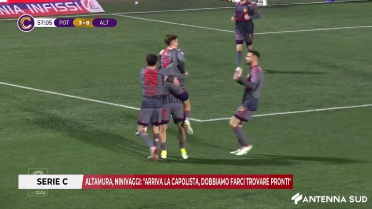 21 FEBBRAIO 2026 – SERIE C: ALTAMURA, NINIVAGGI: “ARRIVA LA CAPOLISTA DOBBIAMO FARCI TROVARE PRONTI”
