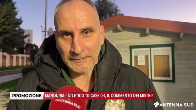 22 FEBBRAIO 2026 – PROMOZIONE: MANDURIA – ATLETICO TRICASE 0-1, IL COMMENTO DEI MISTER
