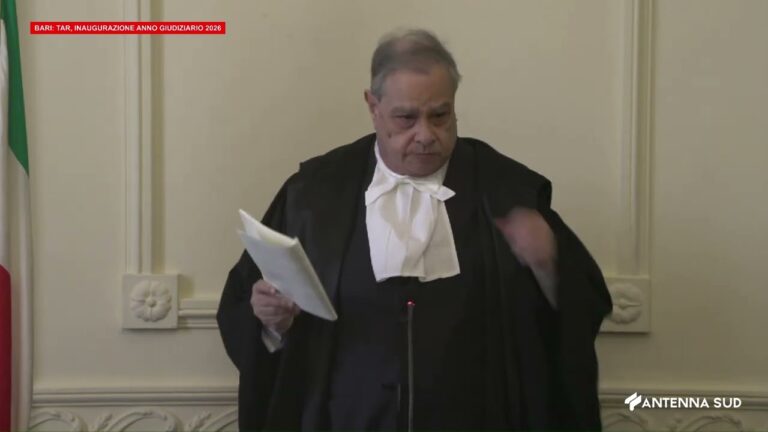 20 FEBBRAIO 2026 – INAUGURAZIONE ANNO GIUDIZIARIO TAR BARI