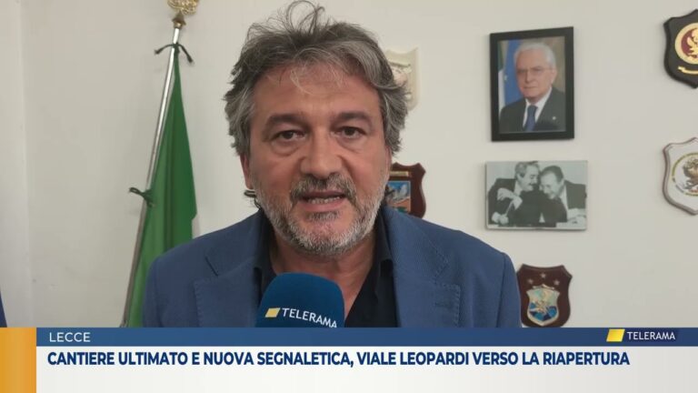 Cantiere ultimato e nuova segnaletica, viale Leopardi verso la riapertura