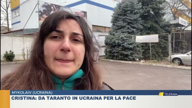 MYKOLAIV (UCRAINA). CRISTINA: DA TARANTO IN UCRAINA PER LA PACE