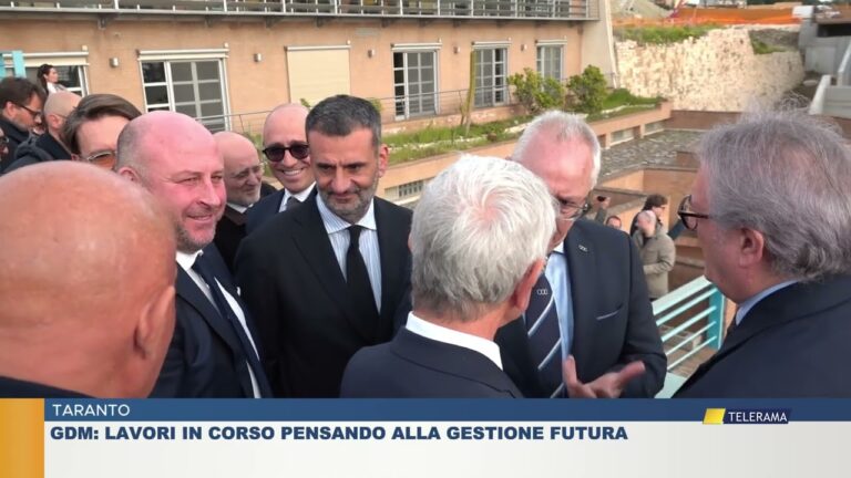 TARANTO. GDM: LAVORI IN CORSO PENSANDO ALLA GESTIONE FUTURA