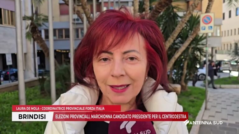 23 FEB 2026 – BRINDISI – ELEZIONI PROVINCIALI, MARCHIONNA CANDIDATO PRESIDENTE PER IL CENTRODESTRA