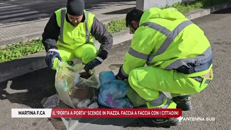 25 FEBBRAIO 2026 MARTINA F CA TA IL “PORTA A PORTA” SCENDE IN PIAZZA FACCIA A FACCIA CON I CITTADINI