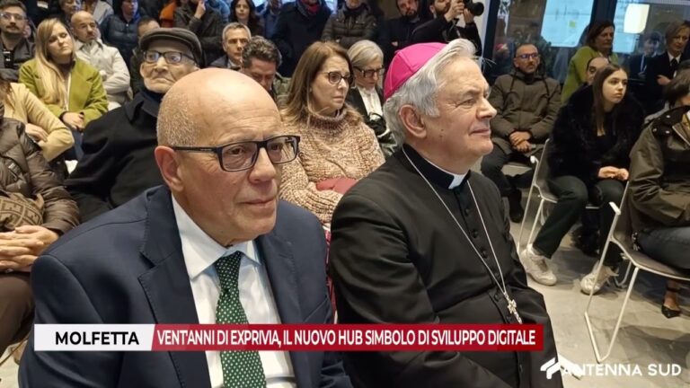 25 FEBBRAIO 2026 – MOLFETTA: VENT’ANNI DI EXPRIVIA, IL NUOVO HUB SIMBOLO DI SVILUPPO DIGITALE