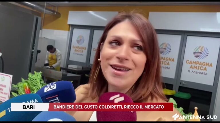 26 FEBBRAIO 2026 –  BARI BANDIERE DEL GUSTO COLDIRETTI, RIECCO IL MERCATO