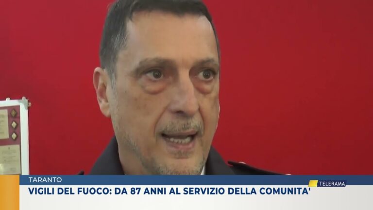 TARANTO. VIGILI DEL FUOCO: DA 87 ANNI AL SERVIZIO DELLA COMUNITA’
