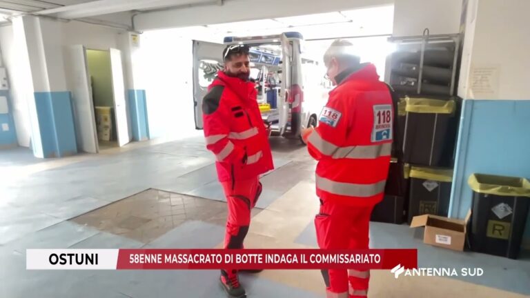 27 FEBBRAIO 2026 – OSTUNI(BR) – 58ENNE MASSACRATO DI BOTTE INDAGA IL COMMISSARIATO