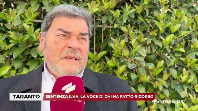 27 FEBBRAIO 2026   TARANTO   SENTENZA ILVA, LA VOCE DI CHI HA FATTO RICORSO