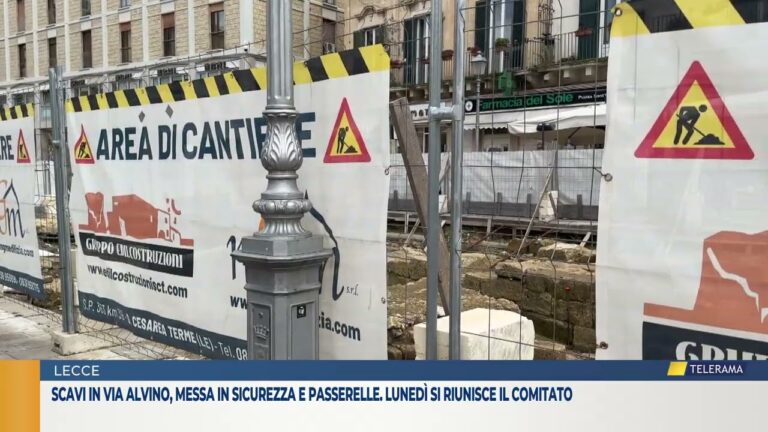 SCAVI IN VIA ALVINO, MESSA IN SICUREZZA E PASSERELLE. LUNEDÌ SI RIUNISCE IL COMITATO