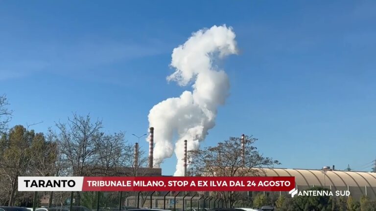 26 FEBBRAIO 2026   TARANTO   TRIBUNALE MILANO, STOP A EX ILVA DAL 24 AGOSTO