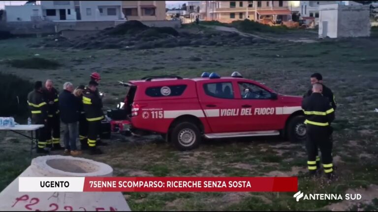 28 FEBBRAIO 2026   UGENTO    75ENNE DI ALLISTE SCOMPARSO   RICERCHE SENZA SOSTA
