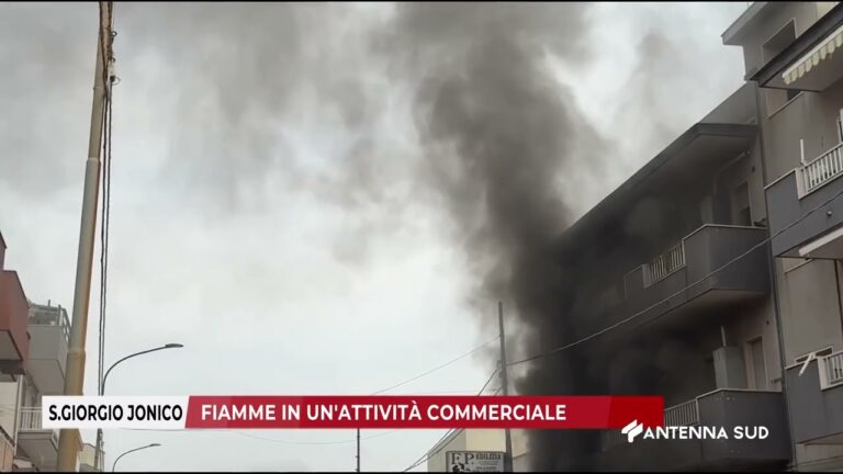 02 MARZO 2026 – SAN GIORGIO JONICO (TA) – FIAMME IN UN’ATTIVITÀ COMMERCIALE