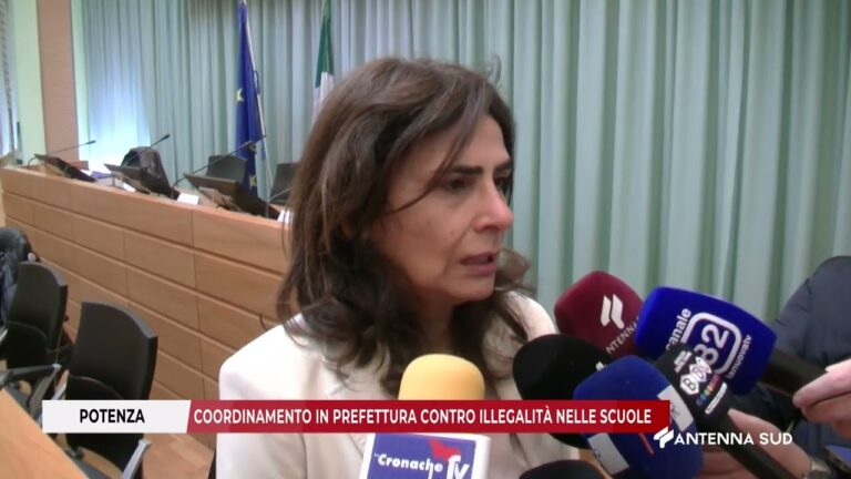 02 MARZO 2026   POTENZA   COORDINAMENTO IN PREFETTURA CONTRO ILLEGALITÀ NELLE SCUOLE